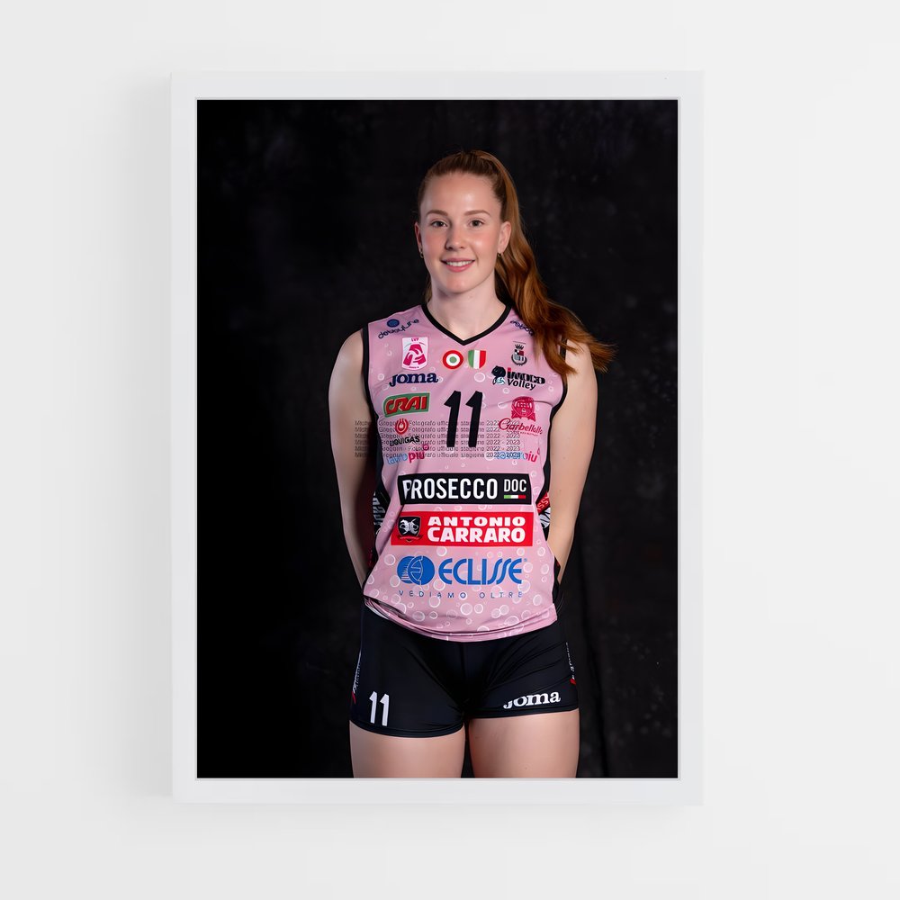 Poster Isabelle haak netball – affiche Volleyball (vue 3)